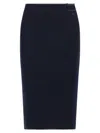 Courrèges Courreges 'loop Rib Knit' Skirt In Blue