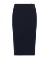 Courrèges Loop Rib Knit Skirts In Black