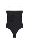 Courrèges Beachwear In Black Polyamide In 黑色