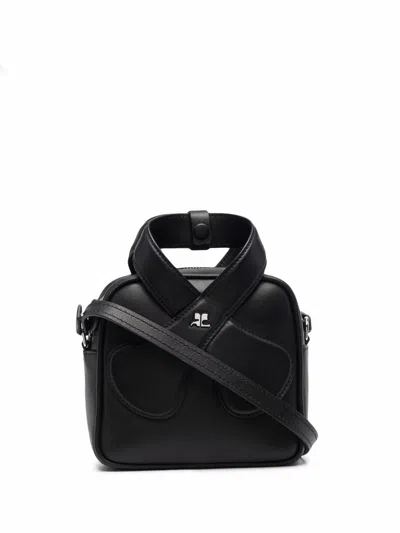 Courrèges Loop Tote Bag In Black