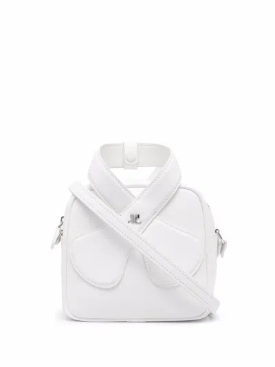 Courrèges Loop Tote Bag In White