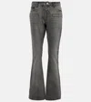 Courrèges Low-rise Straight Jeans In Grey
