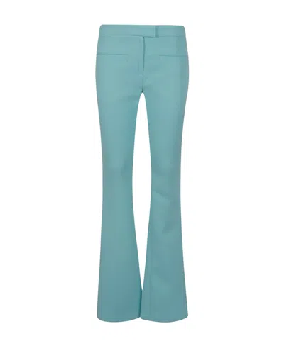 Courrèges Low-rise Tailored Trousers In Blue