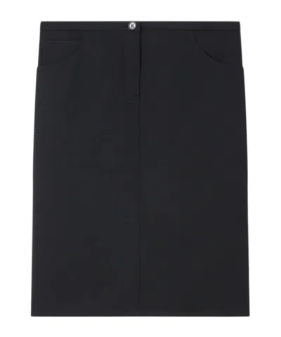 COURRÈGES LOW-WAIST MIDI SKIRT