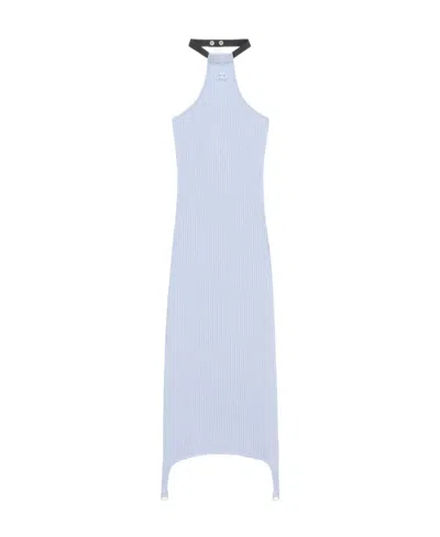 COURRÈGES COURRÈGES RIB-KNIT SUSPENDERS DRESS
