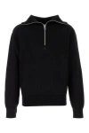 COURRÈGES COURREGES MAN BLACK WOOL BLEND SWEATER