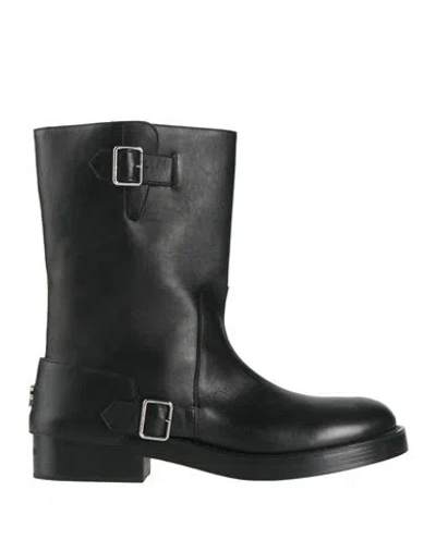 Courrèges Courreges Man Boot Black Size 8 Leather