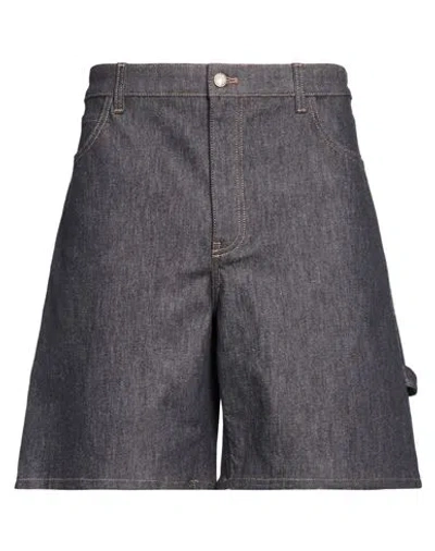 Courrèges Man Denim Shorts Blue Size 34 Cotton, Elastane