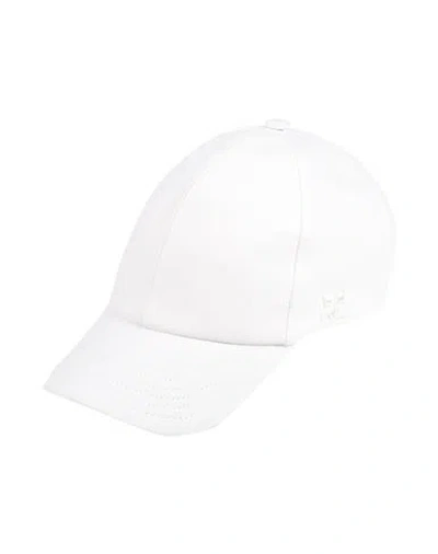 Courrèges Side Logo-patch Baseball Cap In White