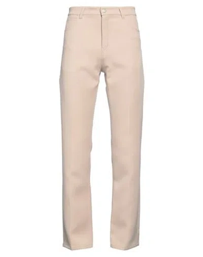 Courrèges Courreges Man Pants Beige Size 34 Polyester, Acetate In Neutral