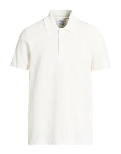 Courrèges Man Polo Shirt White Size L Cotton