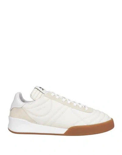 COURRÈGES COURREGES MAN SNEAKERS OFF WHITE SIZE 7 LEATHER