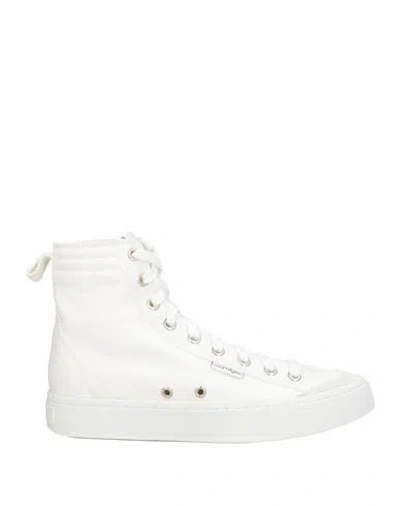 Courrèges Courreges Man Sneakers White Size 9 Leather, Textile Fibers In White