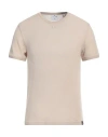 Courrèges Courreges Man T-shirt Beige Size L Polyester, Cotton In Neutral