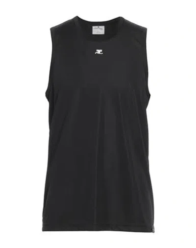 Courrèges Courreges Man Tank Top Black Size M Polyester