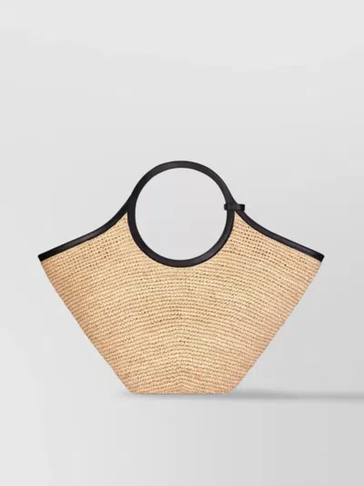COURRÈGES MAX HOLY RAFIA TOTE BAG