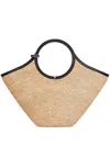 Courrèges Maxy Holy Ac Logo Plaque Tote Bag In Beige