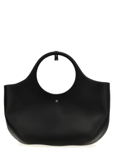 Courrèges Large Holy Day Tote Bag In Black