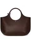 Courrèges Maxi Holy Leather Bag In Black
