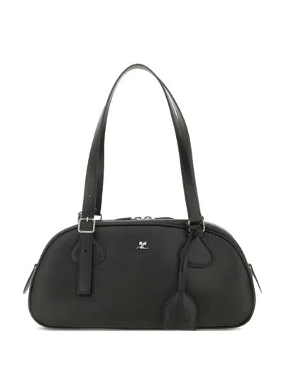 Courrèges Medium Friday Shoulder Bag In Black