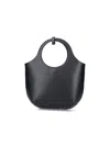 Courrèges Courregès Medium Holy Leather Bag In Black  