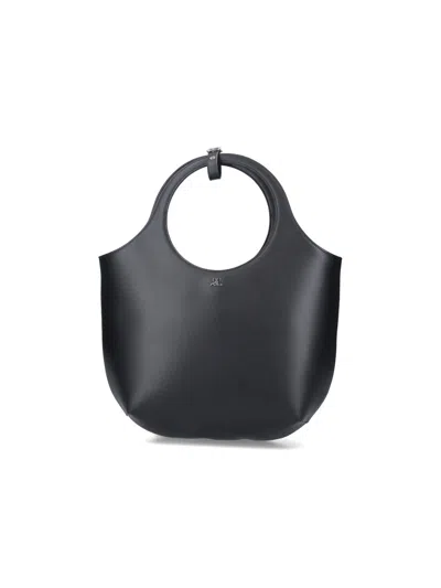 Courrèges Medium Handbag "holy" In Black  