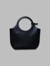 Courrèges Versatile Tote Bag Circular Handle In Black