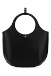 Courrèges Courregès Black Leather Medium Holy Handbag
