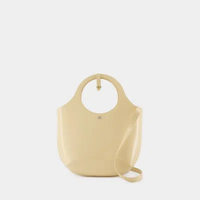 COURRÈGES MEDIUM HOLY ICED SHOULDER BAG - COURREGES - LEATHER - YELLOW