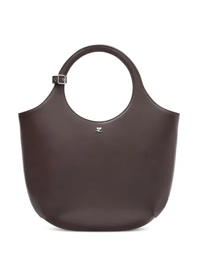 Courrèges Medium Holy Leather Tote Bag