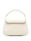 Courrèges Medium Sleek Leather Tote Bag In Neutrals