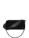 Courrèges Medium Three Sixty Curly-wool Shoulder Bag In Black