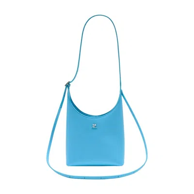 Courrèges Melt Shoulder Bag In Blue