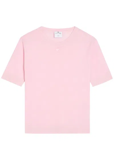 Courrèges Merino Wool T-shirt In Pink