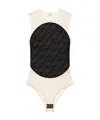 Courrèges Courreges Pre Illusion Circle Bodysuit In Neutral