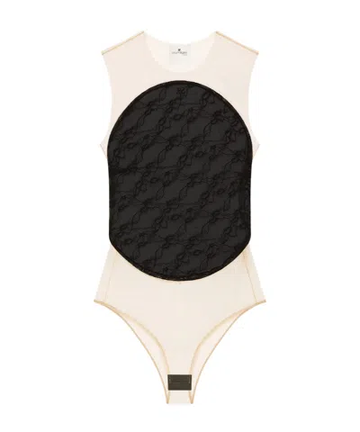 COURRÈGES MESH-PANEL BODYSUIT