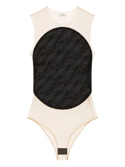 COURRÈGES MESH-PANEL BODYSUIT