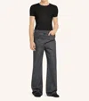 Courrèges Mesh T-shirt In Black In Black