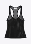 Courrèges Lightweight Mesh Tank Top Crafted