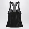 Courrèges Courreges Mesh Tank Top In Black