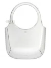 Courrèges Metallic Shoulder Bag In White