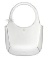 Courrèges Metallic Shoulder Bag In Gray