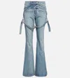 Courrèges Bootcut Jeans In Blue