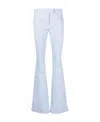 Courrèges Mid-rise Flared Trousers In Blue