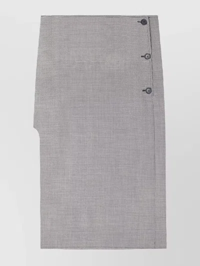 COURRÈGES MIDI DIAGONAL SKIRT SIDE SLIT