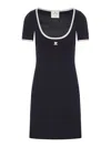Courrèges Holistic Contrast Jersey Mini Dress