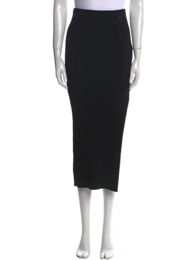 Pre-owned Courrèges Midi Length Skirt In Black