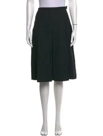 Pre-owned Courrèges Midi Length Skirt In Black