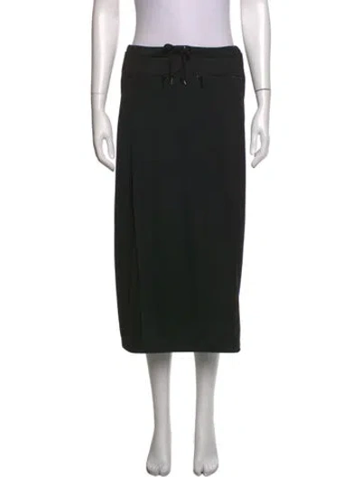 Pre-owned Courrèges Midi Length Skirt In Black