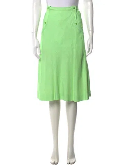 Pre-owned Courrèges Midi Length Skirt In Green